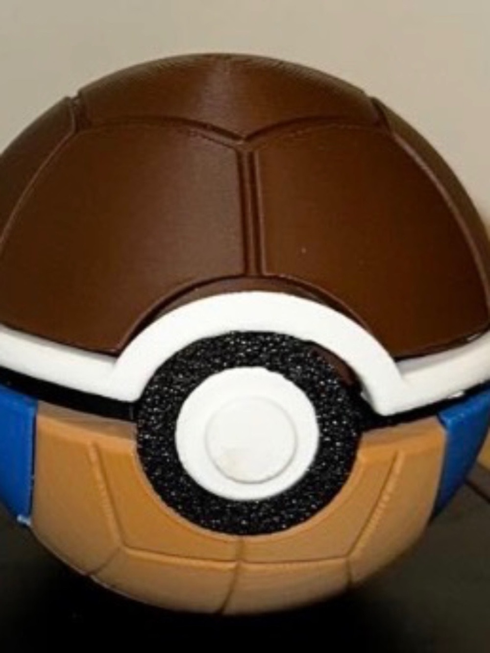 Brown Shell Water Turtle Ball Display – 3D Printed Aquatic Creature Sphere